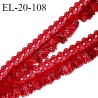 Elastique 20 mm froufrou dentelle couleur rouge tentation largeur de la bande élastique 5 mm élastique souple prix au mètre
