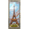 Canevas à broder 25 x 60 cm marque ROYAL PARIS thème LA TOUR EIFFEL fabrication française