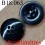 bouton 18 mm couleur noir brillant 4 trous diamètre 18 mm