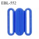 Boucle clip 15 mm attache réglette pvc spécial maillot de bain couleur bleu largeur du passage intérieur 15 mm prix à l'unité