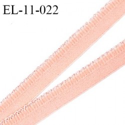 Elastique picot 11 mm haut de gamme couleur pêche doux au toucher fabriqué en France pour une grande marque prix au mètre