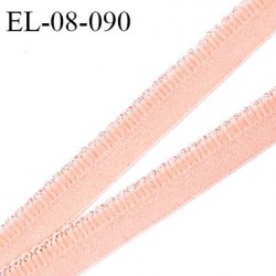 Elastique picot 8 mm fronceur haut de gamme couleur pêche doux au toucher fabriqué en France grande marque prix au mètre