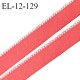 Elastique picot 12 mm lingerie haut de gamme couleur rose praline fabriqué en France largeur 12 mm + 2 mm picots prix au mètre