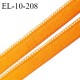 Elastique picot 10 mm lingerie couleur orange maya haut de gamme fabriqué en France pour une grande marque prix au mètre