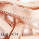 Elastique 12 mm lingerie haut de gamme couleur rose glacé fabriqué en France largeur 12 mm + 2 mm picots prix au mètre