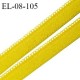 Elastique picot 8 mm haut de gamme couleur jaune curry doux au toucher fabriqué en France pour une grande marque prix au mètre