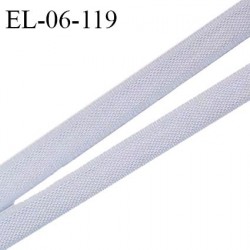 Elastique 6 mm fin spécial lingerie polyamide élasthanne couleur gris argent grande marque fabriqué en France prix au mètre