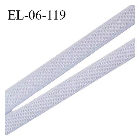 Elastique 6 mm fin spécial lingerie polyamide élasthanne couleur gris argent grande marque fabriqué en France prix au mètre