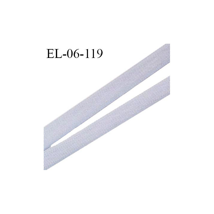 Elastique 6 mm fin spécial lingerie polyamide élasthanne couleur gris argent grande marque fabriqué en France prix au mètre