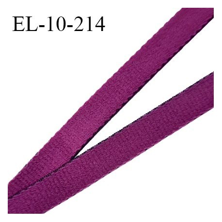 Elastique 10 mm lingerie haut de gamme fabriqué en France couleur grenat élastique souple doux au toucher prix au mètre