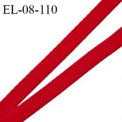 Elastique 8 mm lingerie haut de gamme fabriqué en France couleur rouge élastique souple doux au toucher prix au mètre