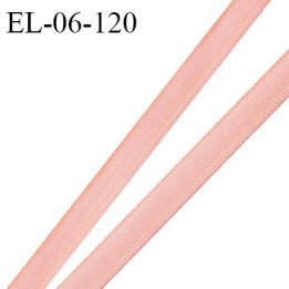 Elastique 6 mm fin spécial lingerie polyamide élasthanne couleur vieux rose grande marque fabriqué en France prix au mètre