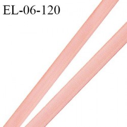 Elastique 6 mm fin spécial lingerie polyamide élasthanne couleur vieux rose grande marque fabriqué en France prix au mètre
