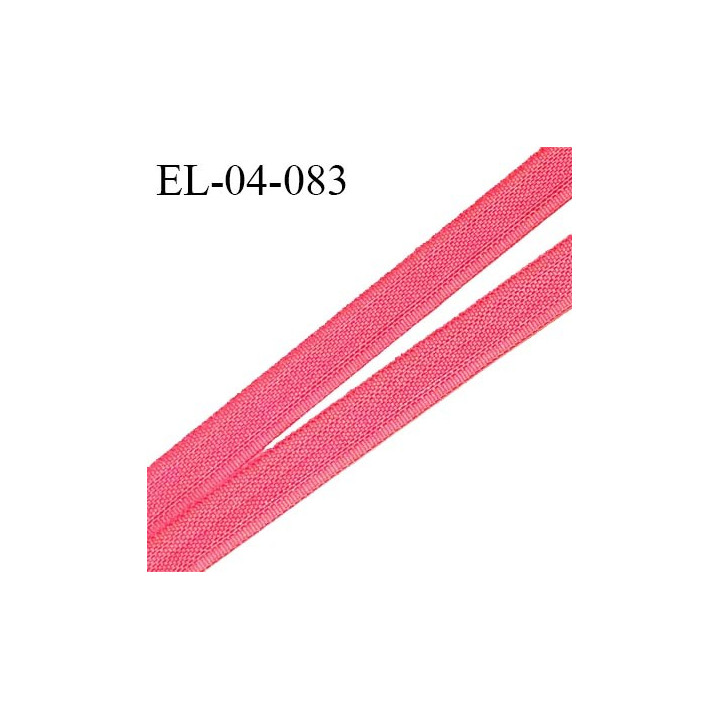 Elastique 4 mm fin spécial lingerie polyamide élasthanne couleur rose corail grande marque fabriqué en France prix au mètre
