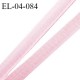 Elastique 4 mm fin spécial lingerie polyamide élasthanne couleur rose pastel grande marque fabriqué en France prix au mètre