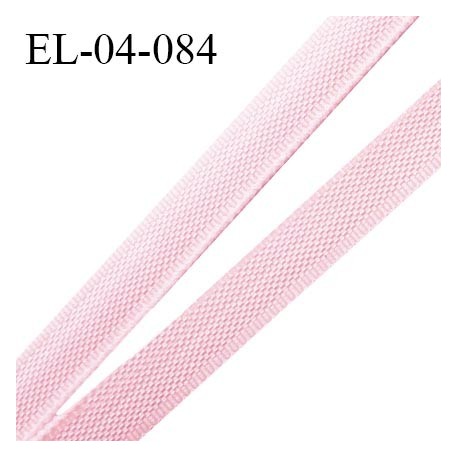 Elastique 4 mm fin spécial lingerie polyamide élasthanne couleur rose pastel grande marque fabriqué en France prix au mètre
