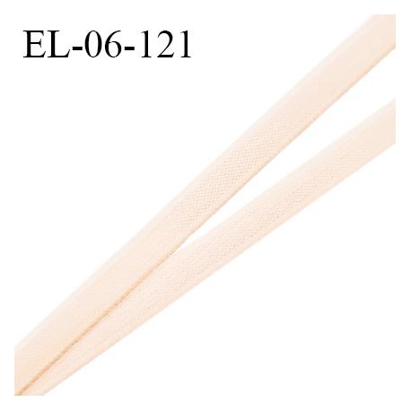 Elastique 6 mm fin spécial lingerie polyamide élasthanne couleur chair grande marque fabriqué en France prix au mètre