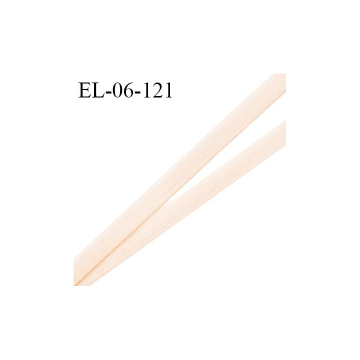 Elastique 6 mm fin spécial lingerie polyamide élasthanne couleur chair grande marque fabriqué en France prix au mètre