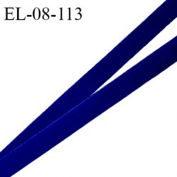 Elastique 8 mm lingerie haut de gamme fabriqué en France couleur bleu électrique élastique souple doux au toucher prix au mètre