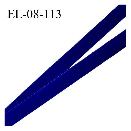 Elastique 8 mm lingerie haut de gamme fabriqué en France couleur bleu électrique élastique souple doux au toucher prix au mètre