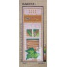 Canevas à broder 25 x 60 cm marque MARGOT thème NATURE les feuilles fabrication française
