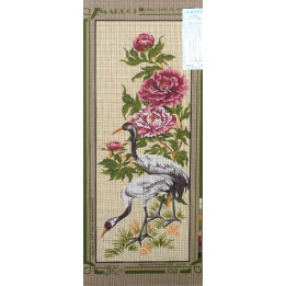 Canevas à broder 25 x 60 cm marque MARGOT thème OISEAUX fabrication française