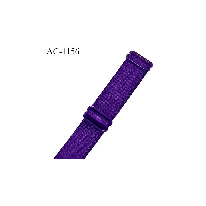 Bretelle lingerie SG 16 mm très haut de gamme couleur violet orchidée avec 2 barrettes longueur 30 cm + réglage prix à l'unité
