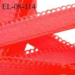 Elastique lingerie 8 mm + 2 mm picot haut de gamme couleur fluo agréable au toucher fabriqué en France prix au mètre