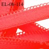 Elastique lingerie 8 mm + 2 mm picot haut de gamme couleur fluo agréable au toucher fabriqué en France prix au mètre