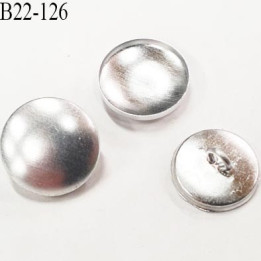 bouton 22 mm à recouvrir en métal accroche au dos avec un anneau diamètre 22 millimètres