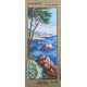 Canevas à broder 25 x 60 cm marque MARGOT thème le sentier méditerranéen fabrication française