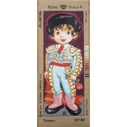 Canevas à broder 25 x 60 cm marque ROYAL PARIS thème TORERO fabrication française