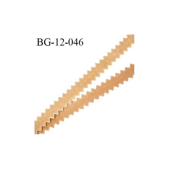 Galon ruban 12 mm style daim ou velours couleur beige prix au mètre