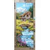 Canevas à broder 25 x 60 cm marque ROYAL PARIS thème LA RIVIERE fabrication française