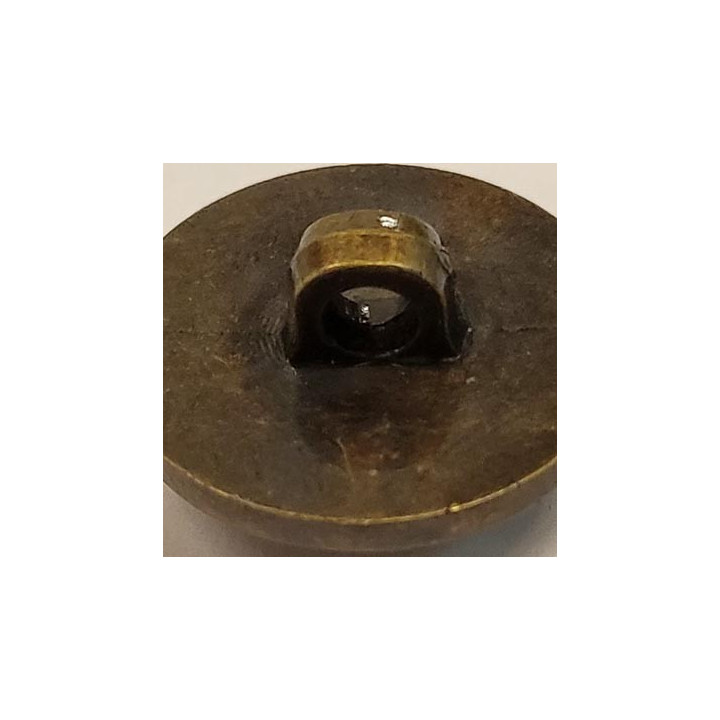 Bouton 22 mm en pvc  couleur bronze décor style décor armoirie blason accroche avec un anneau épaisseur 7 mm + anneau