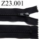 fermeture éclair longueur 23 cm couleur noir non séparable zip nylon largeur 3,2 cm largeur du zip 6 mm