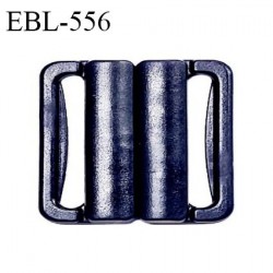 Boucle clip 16 mm attache réglette pvc spécial maillot de bain couleur bleu marine intérieur 16 mm haut de gamme prix à l'unité