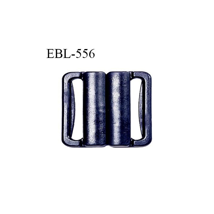 Boucle clip 16 mm attache réglette pvc spécial maillot de bain couleur bleu marine intérieur 16 mm haut de gamme prix à l'unité