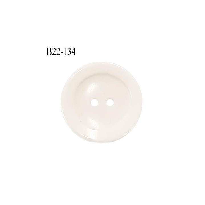 Bouton 27 mm en pvc couleur naturel 2 trous diamètre 27 mm épaisseur 4 mm prix à la pièce