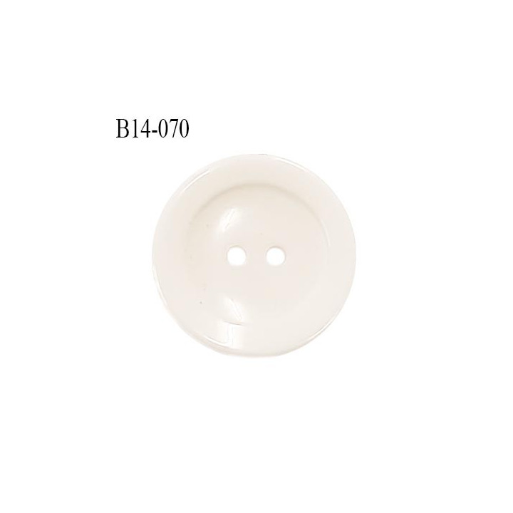 Bouton 14 mm en pvc couleur naturel 2 trous diamètre 14 mm épaisseur 3 mm prix à la pièce