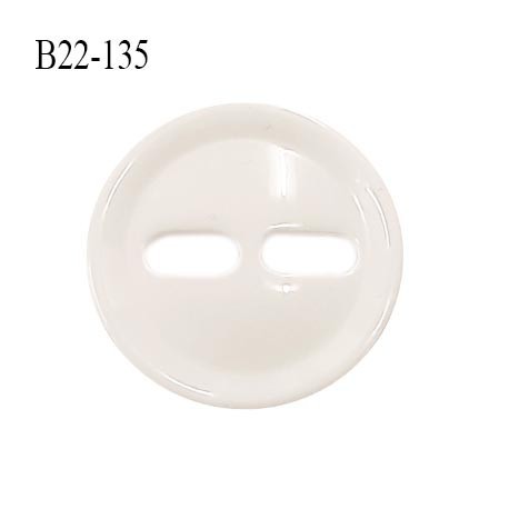 Bouton 22 mm en pvc couleur naturel 2 trous diamètre 22 mm épaisseur 4 mm prix à la pièce