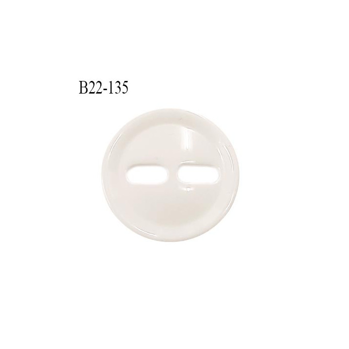 Bouton 22 mm en pvc couleur naturel 2 trous diamètre 22 mm épaisseur 4 mm prix à la pièce