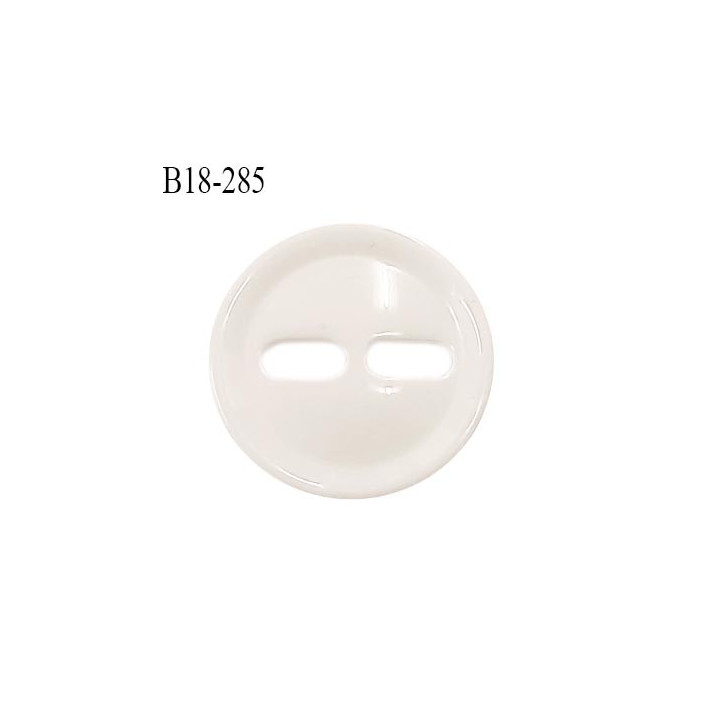 Bouton 18 mm en pvc couleur naturel 2 trous diamètre 18 mm épaisseur 4 mm prix à la pièce