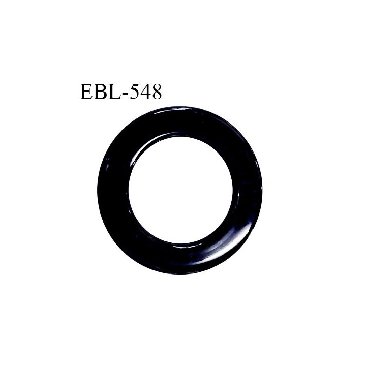 Boucle de réglage 40 mm en pvc bleu marine brillant largeur intérieur 25 mm largeur totale 40 mm épaisseur 3 mm prix à l'unité