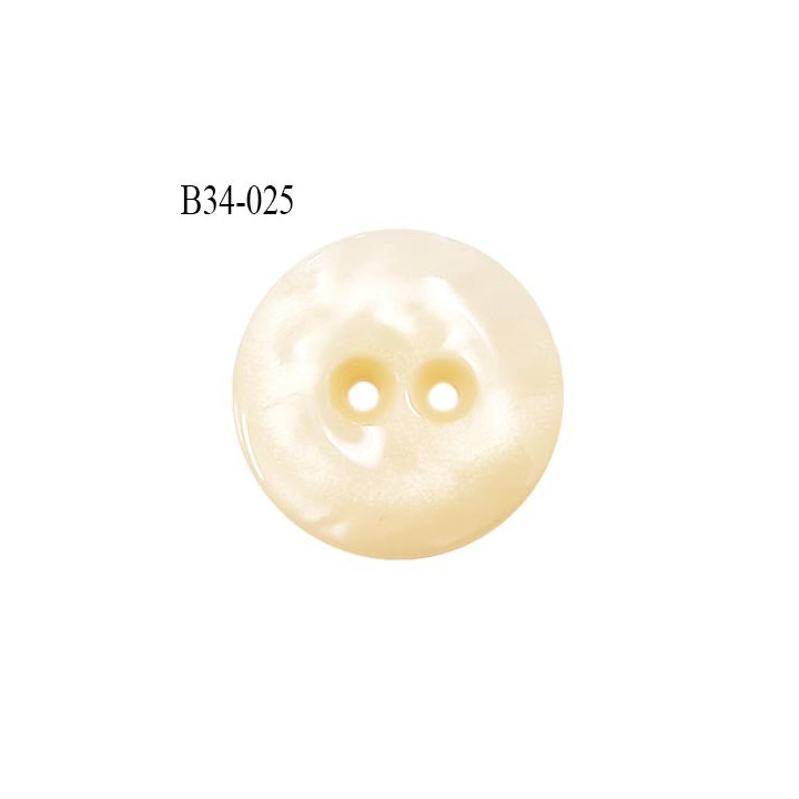 Bouton 34 mm en pvc couleur nacre brillant 2 trous diamètre 34 mm épaisseur 5.5 mm prix à l'unité