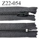 Fermeture zip 22 cm à glissière couleur gris non séparable zip nylon largeur du zip 6 mm longueur 22 cm prix à l'unité