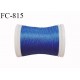 Bobine de 500 m fil mousse polyamide n° 120 couleur bleu longueur de 500 mètres bobiné en France