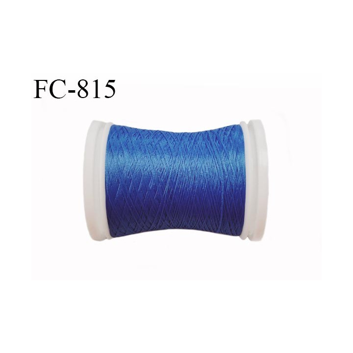 Bobine de 500 m fil mousse polyamide n° 120 couleur bleu longueur de 500 mètres bobiné en France