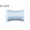 Bobine de 500 m fil mousse polyamide n° 120 couleur gris lumineux longueur de 500 mètres bobiné en France