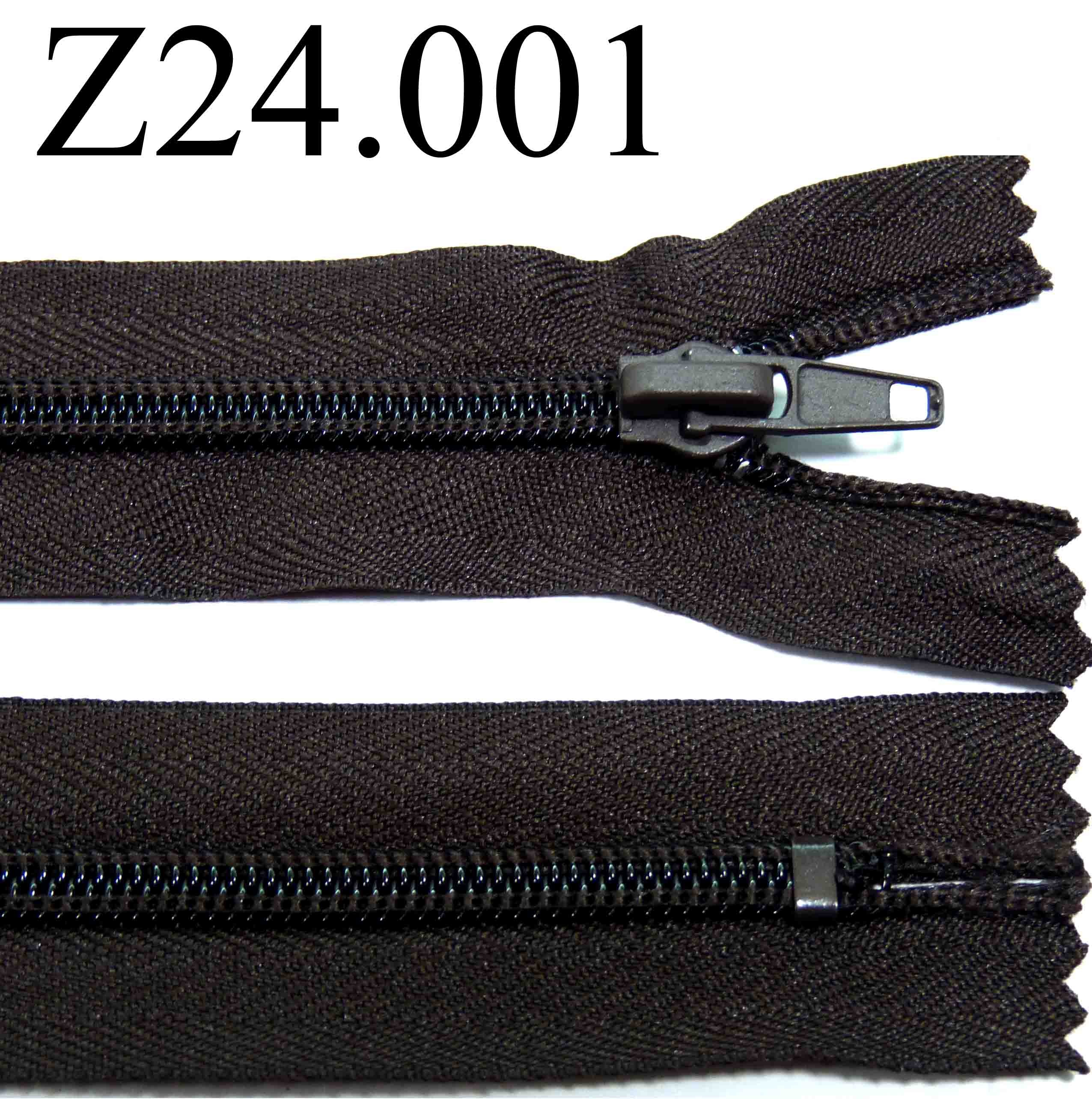 Noir 8 cms Fermeture Glissière Métal Doré Non Séparable Spécial Jeans